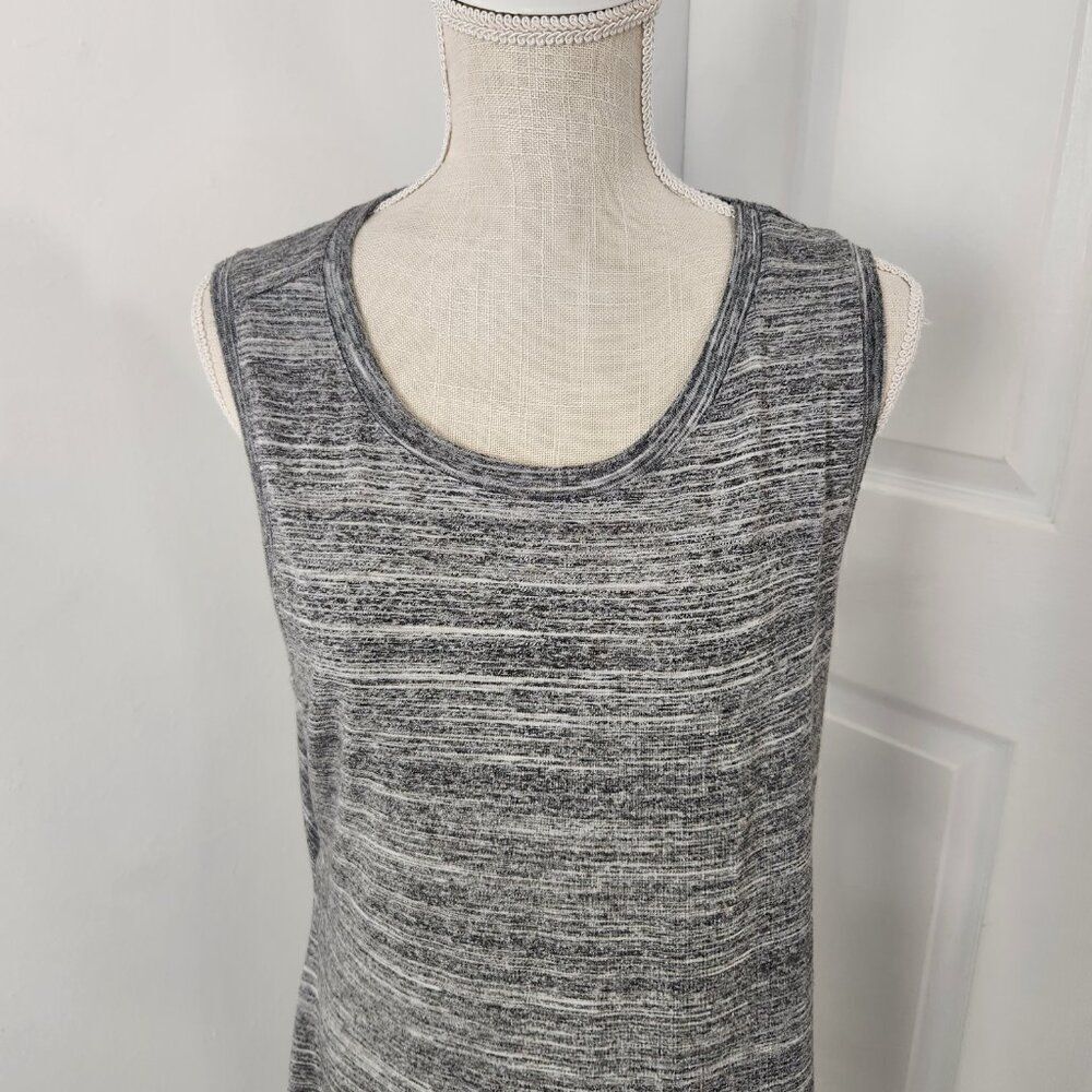 Fabletics Dress Womens XL Gray Space Dye Eileen Midi Open Back Cruise Resort - Picture 3 of 13